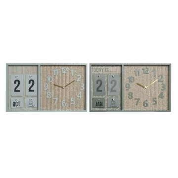 Falióra naptár mdf, polipropilén 40x5x24 cm menta, sötétzöld 2 féle