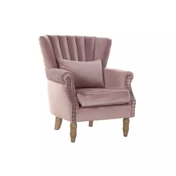 Fotel bársony, gumifa 73x70x87 cm pink