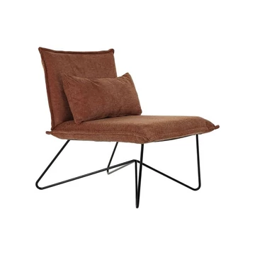 Fotel párnával poliészter, fém 68x78x75 cm terrakotta