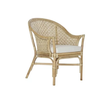 Fotel párnával rattan 69x65x89 cm natúr