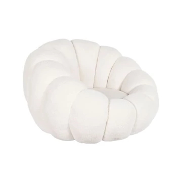 Fotel poliészter 98x97x62 cm fehér