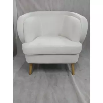 Fotel poliészter, fa 89x91x78 cm fehér