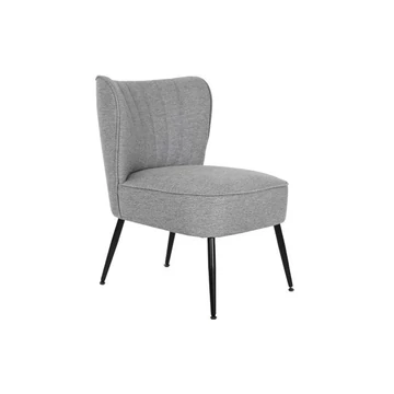 Fotel poliészter, fém 55x64x72,5 cm szürke