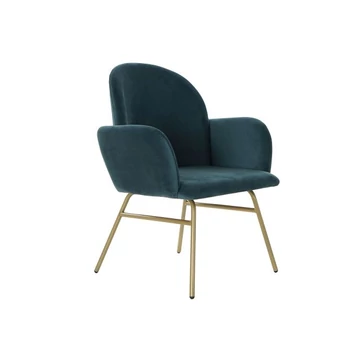 Fotel poliészter, fém 63x65x85 cm zöld