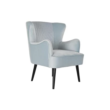 Fotel poliészter, fém 76x76x82 cm égkék, fekete