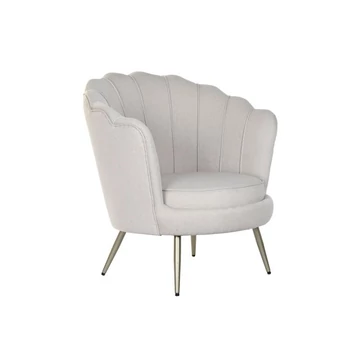 Fotel poliészter, fém 80x75x86 cm bézs, arany