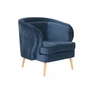 Fotel poliészter, fém 89x91x78 cm kék