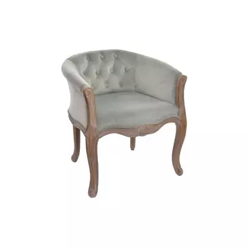 Fotel poliészter, gumifa 62x58x69 cm szürke