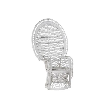 Fotel rattan 102x66x146 cm fehér