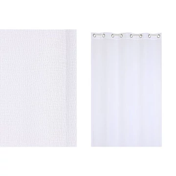 Függöny gyűrűs poliészter 140x260 cm fehér
