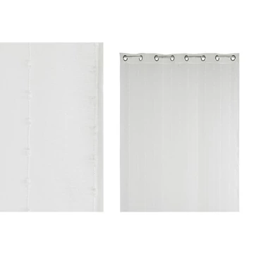 Függöny hímzett poliészter 140x260 cm fehér