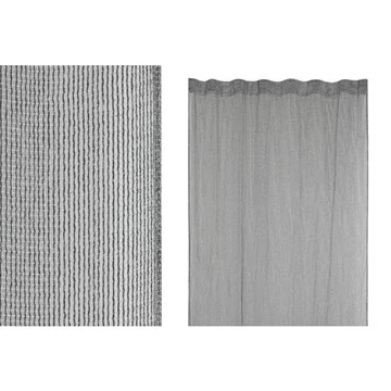 Függöny poliészter 140x260 cm szürke