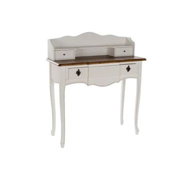 Íróasztal császárfa 90x40x101 cm fehér, barna