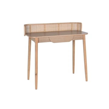 Íróasztal császárfa, rattan 100x45x92 cm natúr