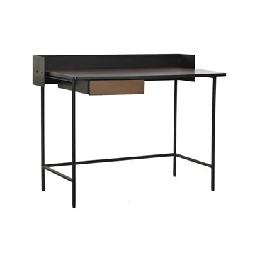 Íróasztal mangófa, fém 103x57x81 cm fekete