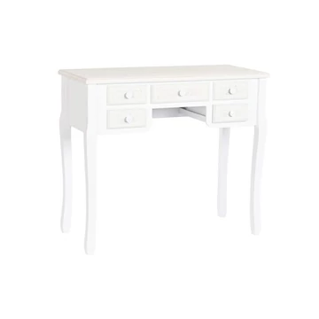 Íróasztal mdf, fa 90x40x78 cm fehér