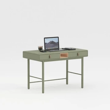 Íróasztal mdf, poliuretán 120x60x75 cm zöld
