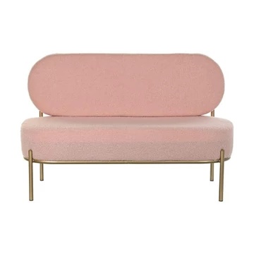 Kanapé poliészter, fém 120x61x79 cm pink