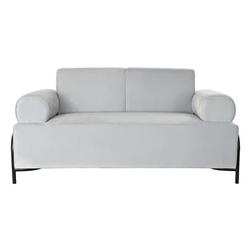 Kanapé poliészter, fém 154x76x76 cm égkék, fekete