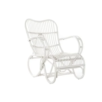 Karosszék rattan 75x85x85 cm fehér