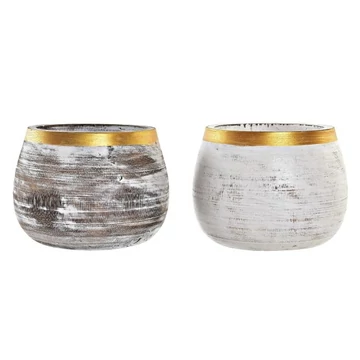 Kaspó albáziafa 22x22x16 cm színes 2 féle