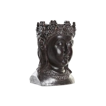 Kaspó Buddha poly 20,5x20x30 cm szürke
