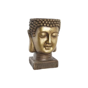 Kaspó Buddha üvegszál 25x25x36 cm arany