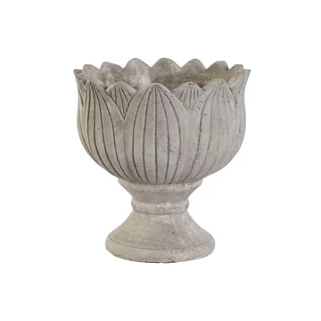 Kaspó cement 20x20x21 cm szürke