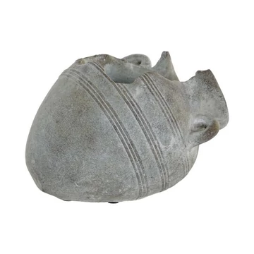 Kaspó cement 23x18x16 cm világosszürke