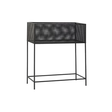 Kaspó fém 60x25x70 cm fekete