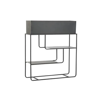 Kaspó fém 70x22,5x80 cm fekete