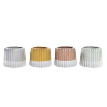 Kaspó kő 14,2x14,2x11,4 cm színes 4 féle