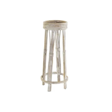 Kaspó rattan 22x22x50 cm barna