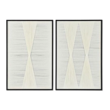 Kép 3D mdf, pamut 60x3x90 cm fehér, fekete 2 féle
