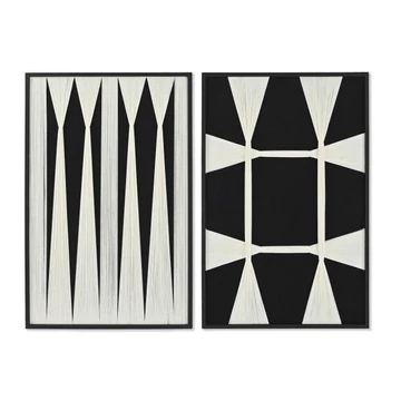 Kép 3D mdf, pamut 60x3x90 cm fekete, fehér 2 féle