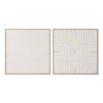 Kép absztrakt 3D vászon, műanyag 60x2,5x60 cm fehér 2 féle