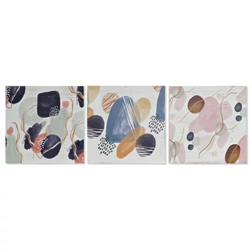 Kép absztrakt fa 30x3x30 cm színes 3 féle