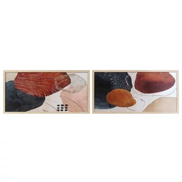 Kép absztrakt hungarocell, mdf 80x2,5x40 cm narancssárga, szürke 2 féle