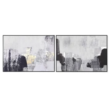 Kép absztrakt hungarocell, vászon 143x4,5x103 cm színes 2 féle