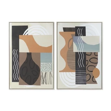 Kép absztrakt hungarocell, vászon 84x4,5x123 cm színes 2 féle