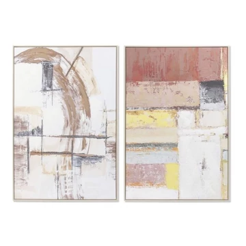 Kép absztrakt hungarocell, vászon, kézzelfestett 83x4,5x123 cm színes 2 féle
