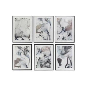 Kép absztrakt keretes hungarocell, mdf 50x3x70 cm kék, fehér 6 féle