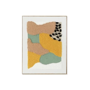 Kép absztrakt keretes poliészter, hungarocell 60x5x80 cm színes