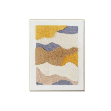 Kép absztrakt keretes poliészter, hungarocell 60x5x80 cm színes