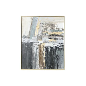 Kép absztrakt keretes vászon, hungarocell, kézzelfestett 106x3,8x131 cm színes