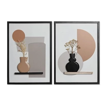 Kép absztrakt mdf, poly 32x2,5x45 cm színes 2 féle