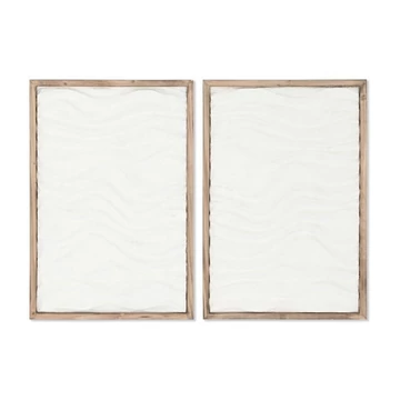 Kép absztrakt papír, mdf 40x2,5x60 cm fehér 2 féle