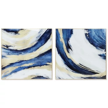 Kép absztrakt üveg, alumínium 100x2,5x100 cm színes 2 féle