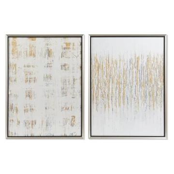 Kép absztrakt üveg, hungarocell 60x3x80 cm arany, fehér 2 féle