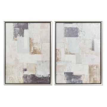 Kép absztrakt üveg, hungarocell 60x3x80 cm bézs, szürke 2 féle